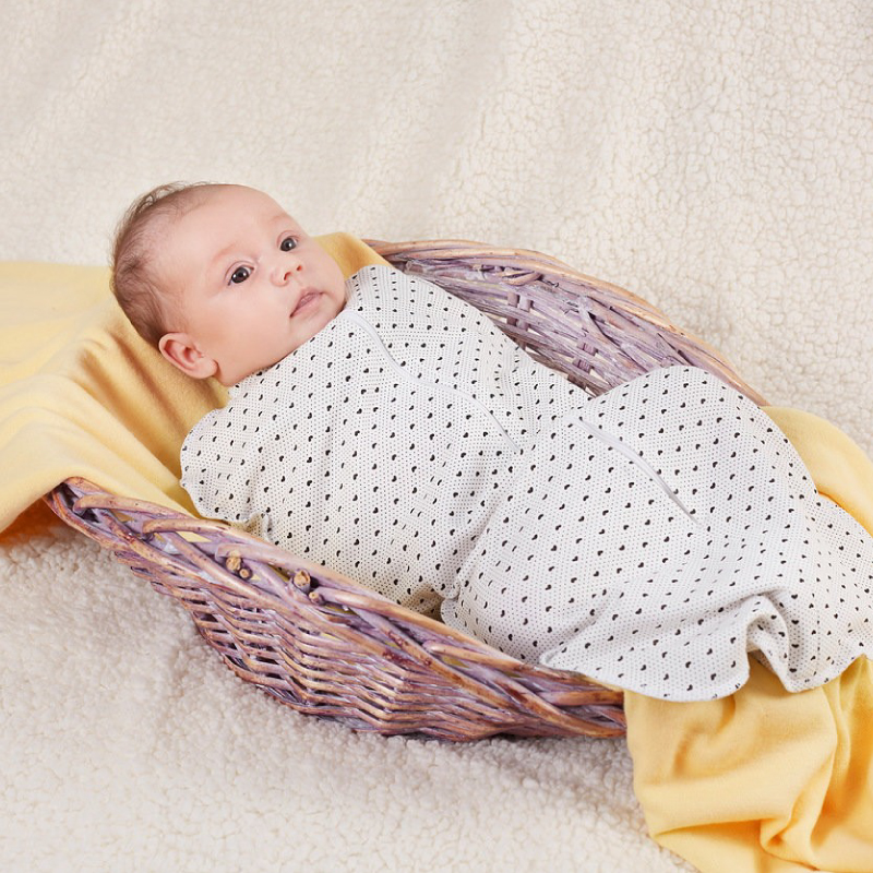 Пеленка-кокон на липучке для новорожденных малышей