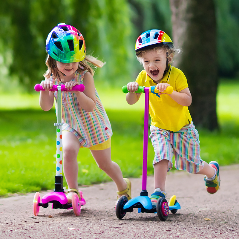 Трехколесные самокаты – самый популярный вид транспорта для детей